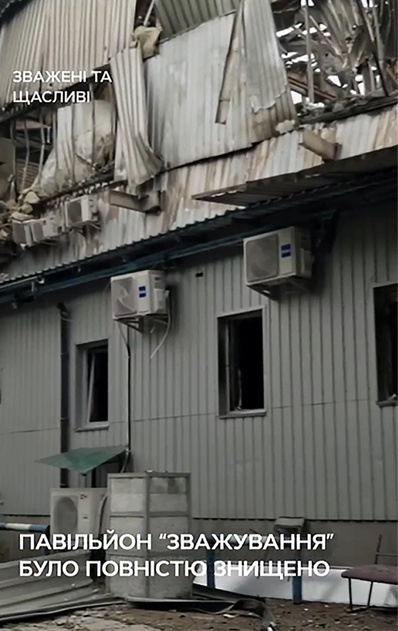 Во время атаки на Киев уничтожен павильон СТБ, где снимали "Зважених" и другие шоу